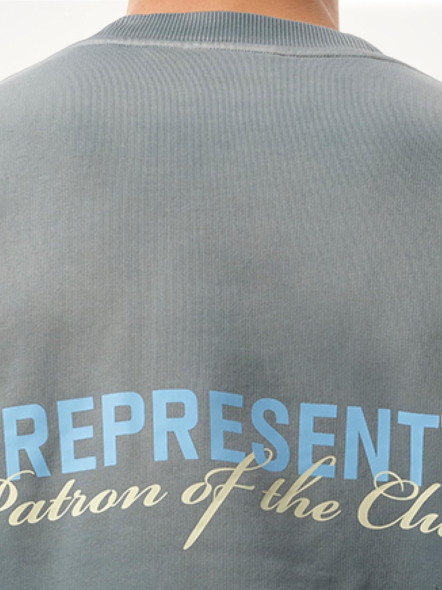 Patrons of The Club Sweatshirt in Washed Grey