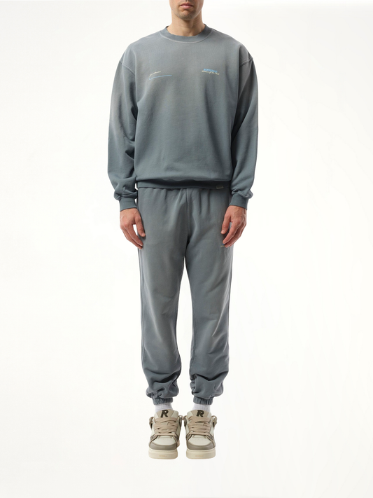 Patrons of The Club Sweatshirt in Washed Grey