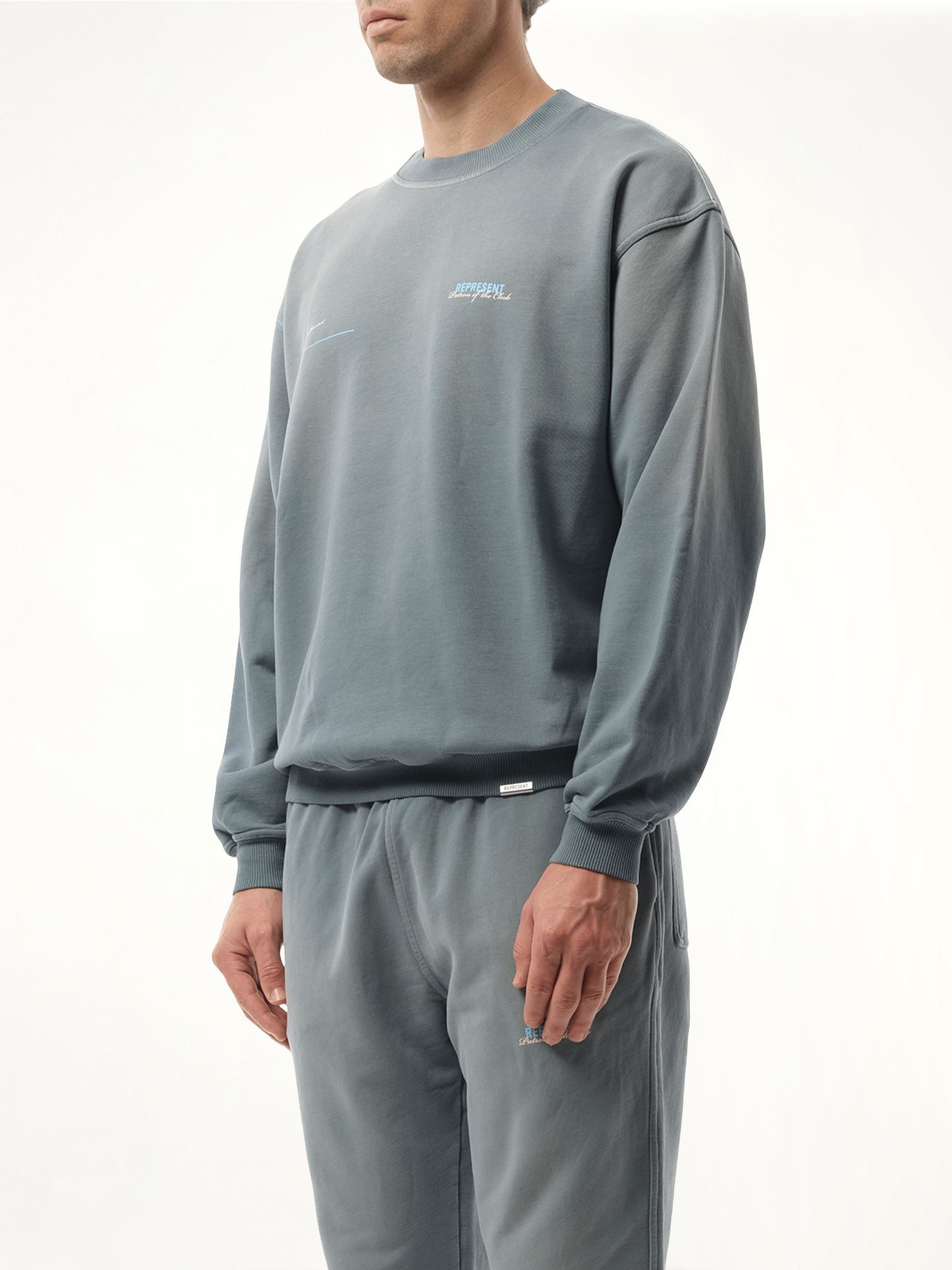 Patrons of The Club Sweatshirt in Washed Grey