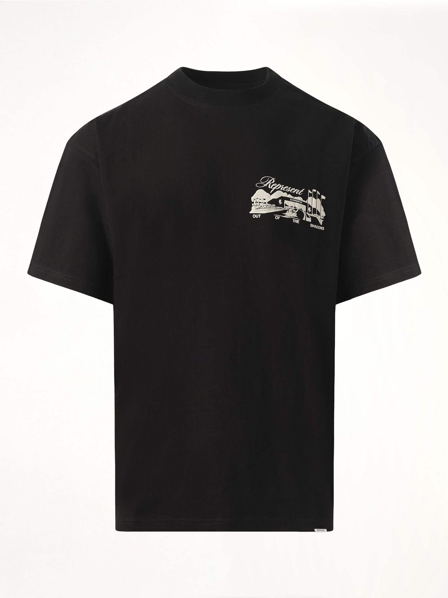 Race Way T-Shirt in Jet Black