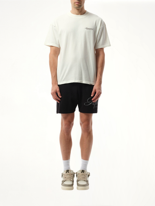 Represent Owners Club Script T-Shirt in Flat White