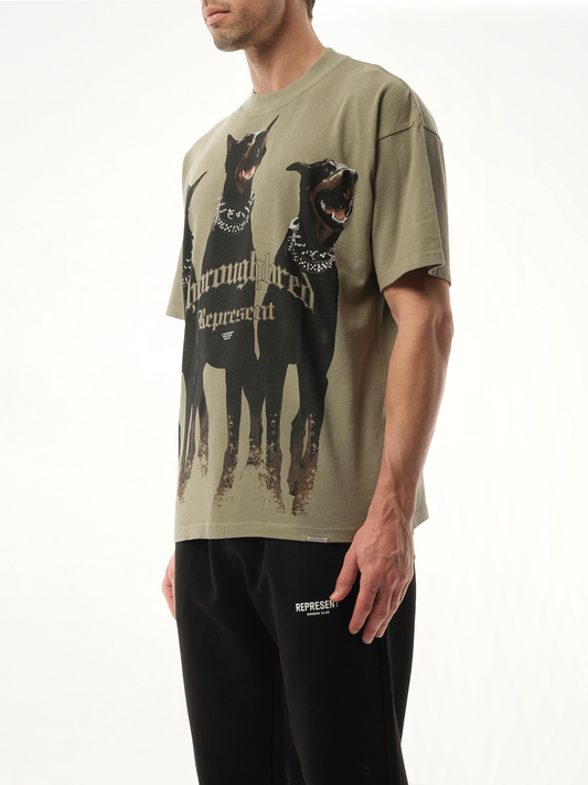 Thoroughbred T-Shirt in Khaki