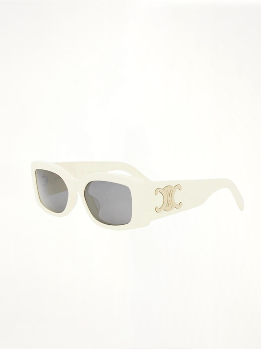 Celine CL40282U 5325A Acetate Sunglasses in Milk/Gold