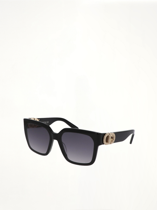 Dior 30MONTAIGNE S11I 12A155 Sunglasses in Black/Gold