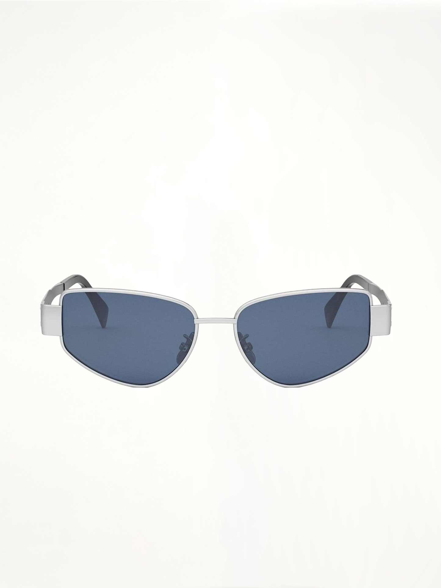 Celine CL40293U 5530N Metal Sunglasses in Dark Blue/Silver