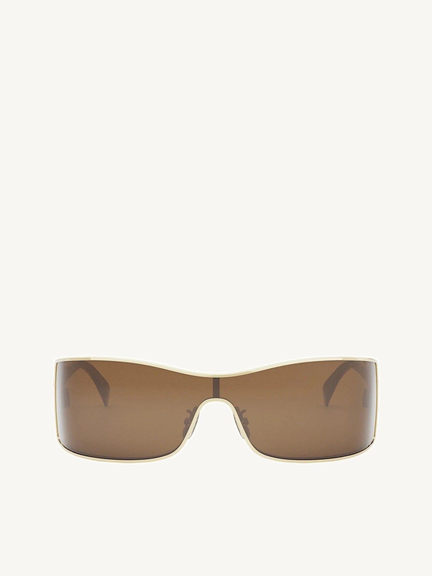 Celine CL40283U 0030E Metal Sunglasses in Gold/Dark Brown