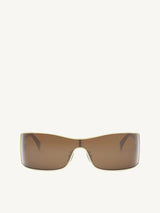 Celine CL40283U 0030E Metal Sunglasses in Gold/Dark Brown