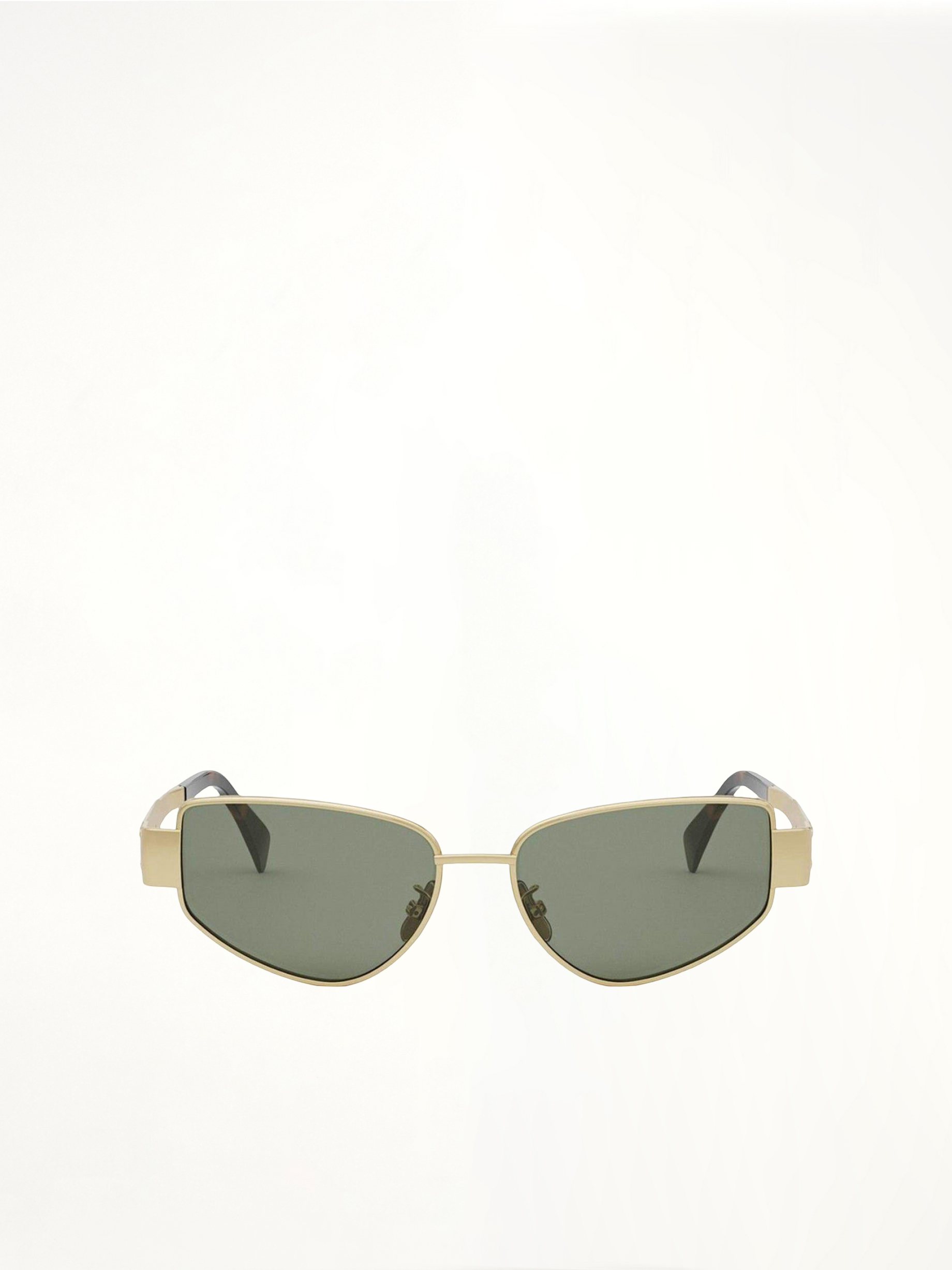 Celine CL40293U 5530N Metal Sunglasses in Dark Grey/Gold
