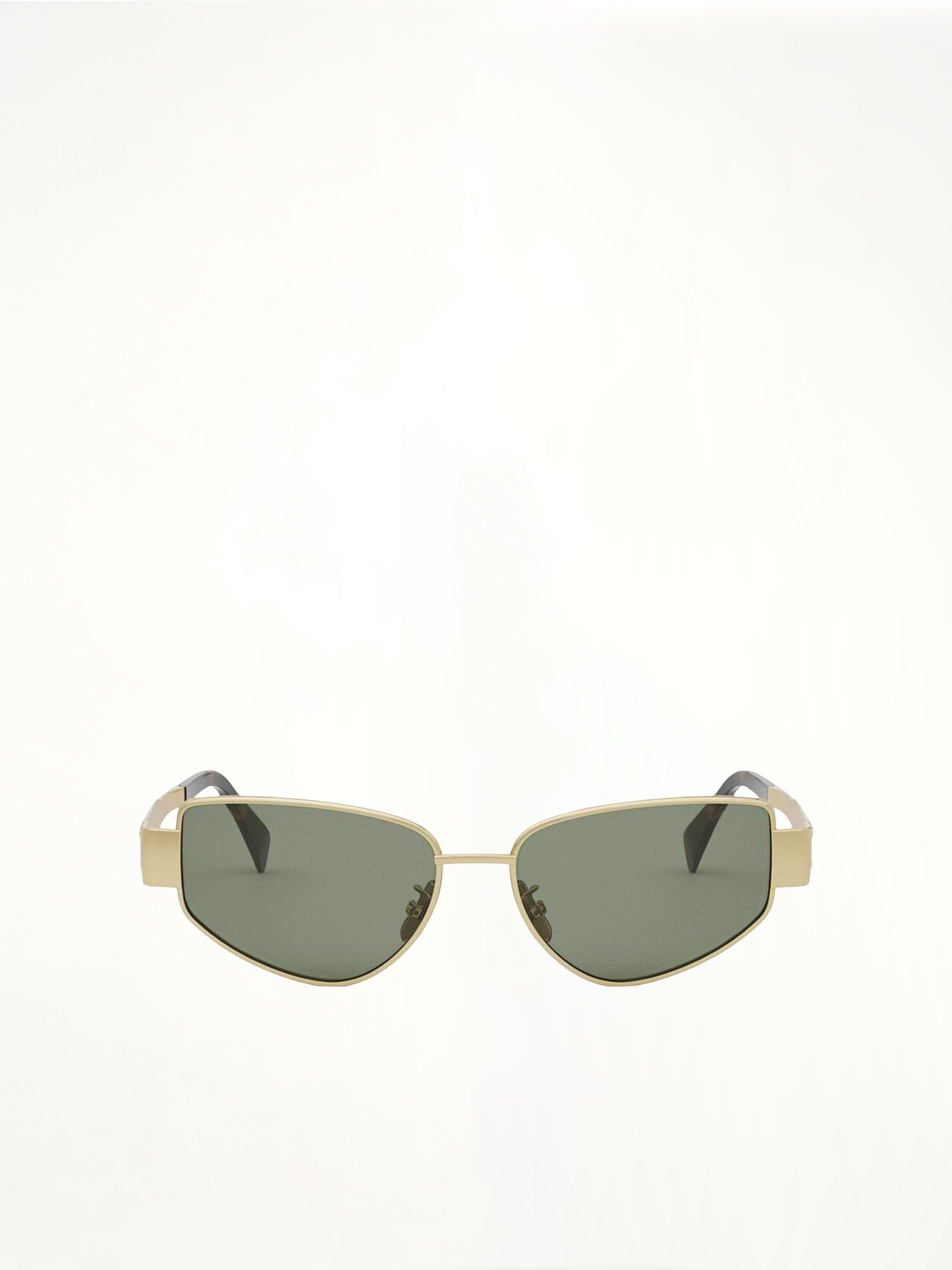 Celine CL40293U 5530N Metal Sunglasses in Dark Grey/Gold