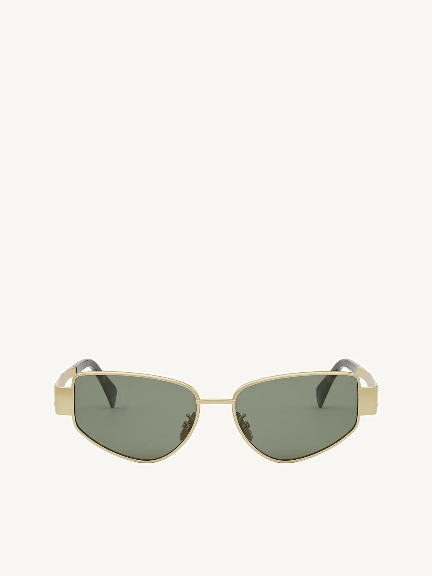 Celine CL40293U 5530N Metal Sunglasses in Gold/Dark Grey