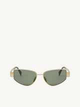 Celine CL40293U 5530N Metal Sunglasses in Gold/Dark Grey