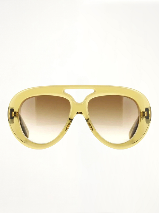 Loewe LW40144U 5596F Sunglasses in Clear Apple/Gold