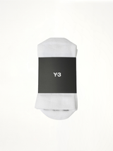 Y-3 Stripe Socks in White