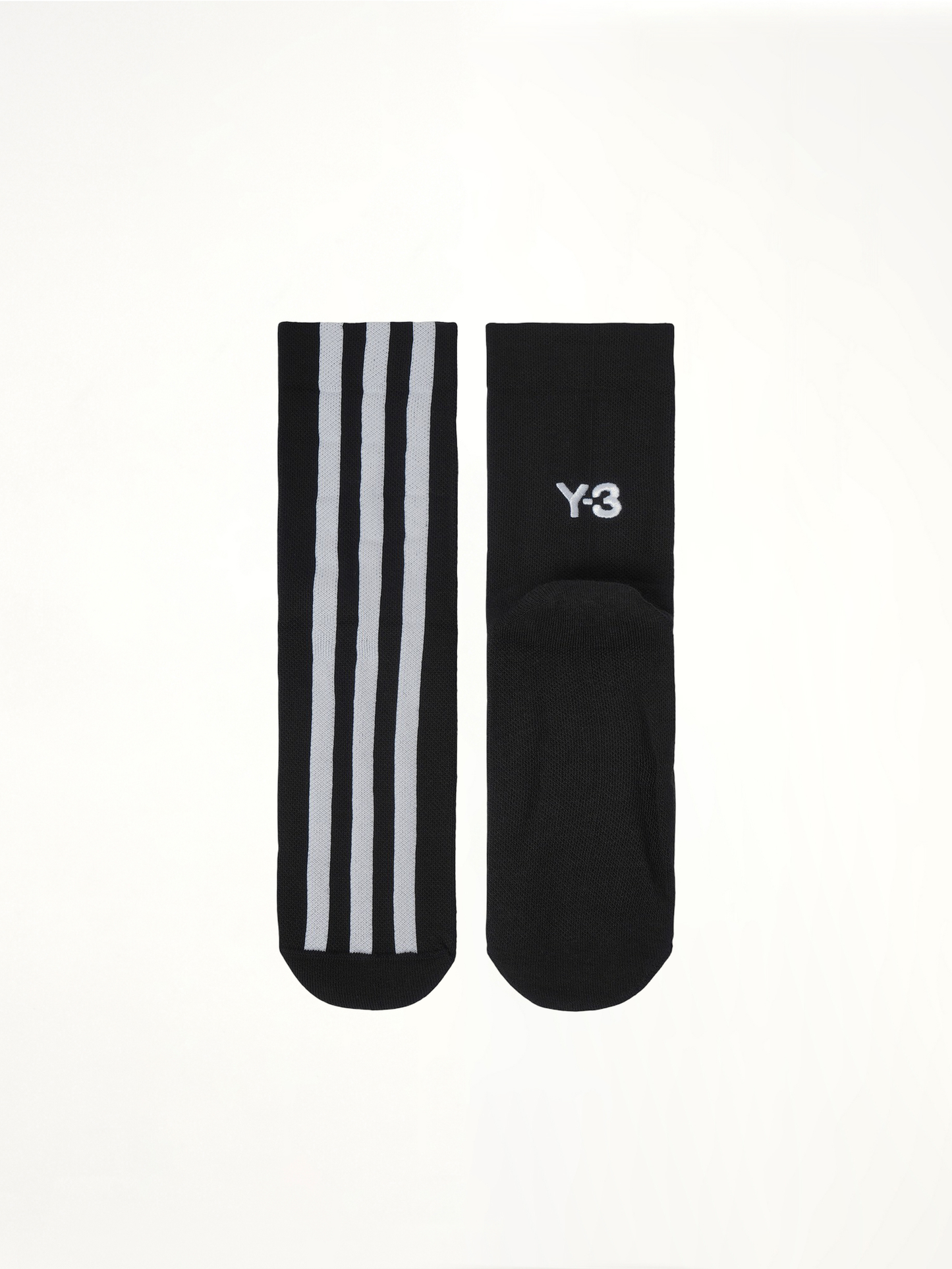 Y-3 Stripe Socks in Black