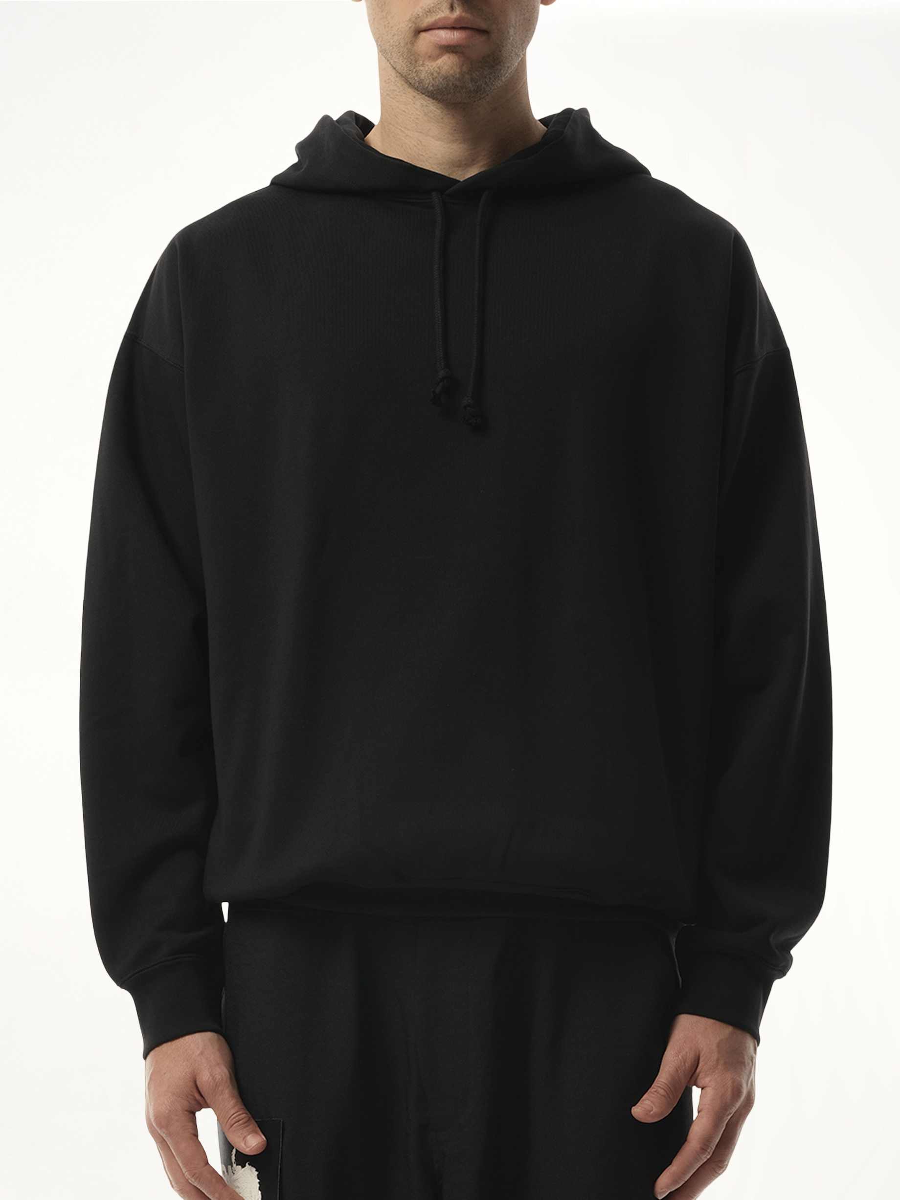 Unisex Pun Logo Hoodie in Black