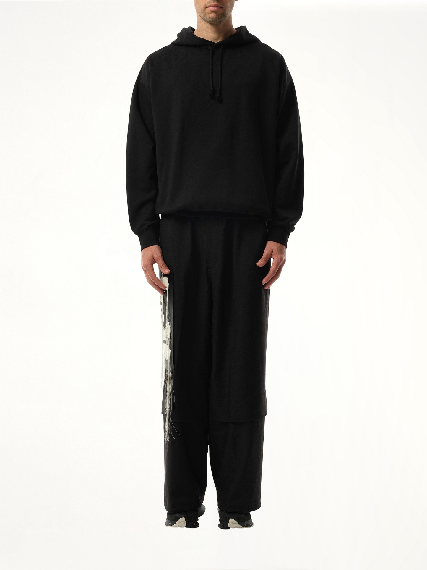 Unisex Pun Logo Hoodie in Black