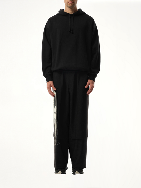 Unisex Pun Logo Hoodie in Black