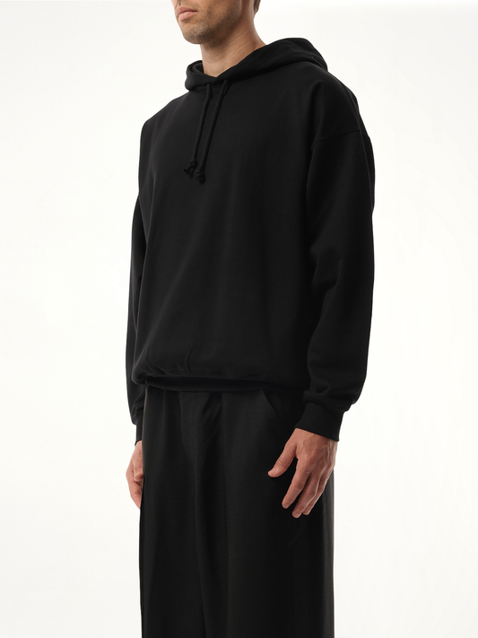 Unisex Pun Logo Hoodie in Black