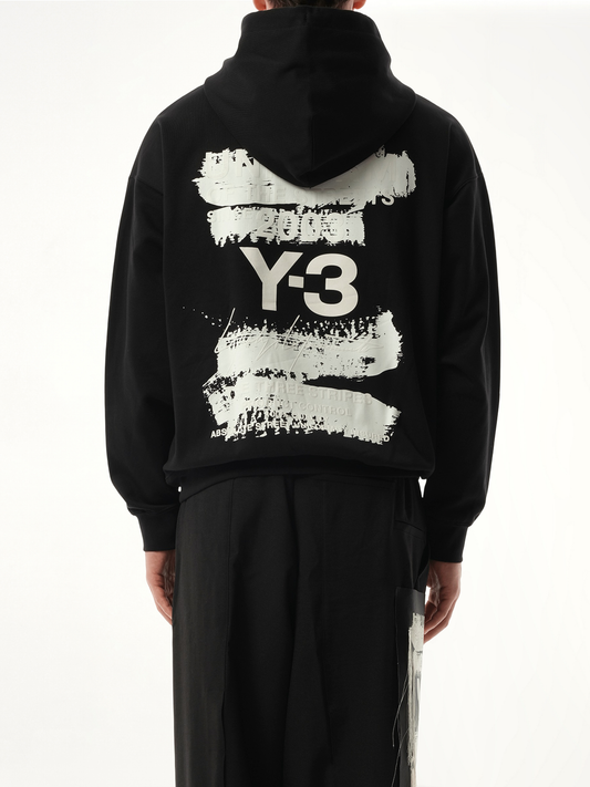 Unisex Pun Logo Hoodie in Black