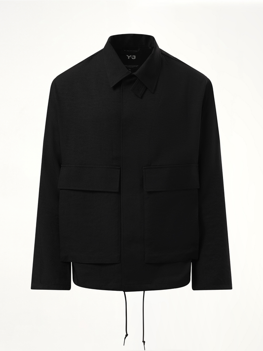 Sports Pocket Coach Jacket in Black