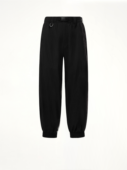 3 Stripe Parachute Pants in Black