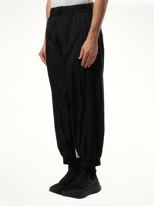 3 Stripe Parachute Pants in Black