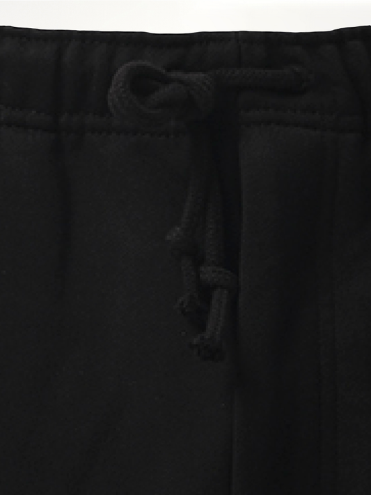 Football Cutout Shorts in Black