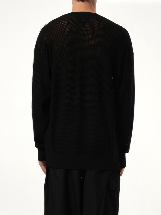Logo Frayed Sweatshirt in Black