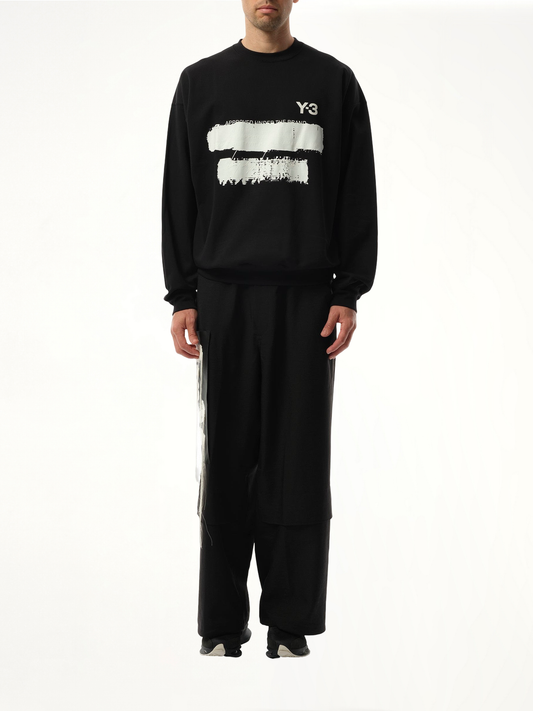 Unisex Pun Logo Sweatshirt in Black