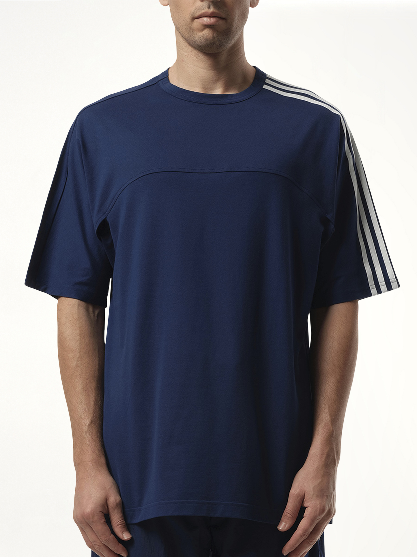3 Stripe T-Shirt in Dark Blue