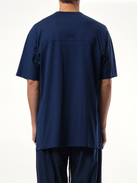 3 Stripe T-Shirt in Dark Blue