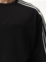 3 Stripe T-Shirt in Black