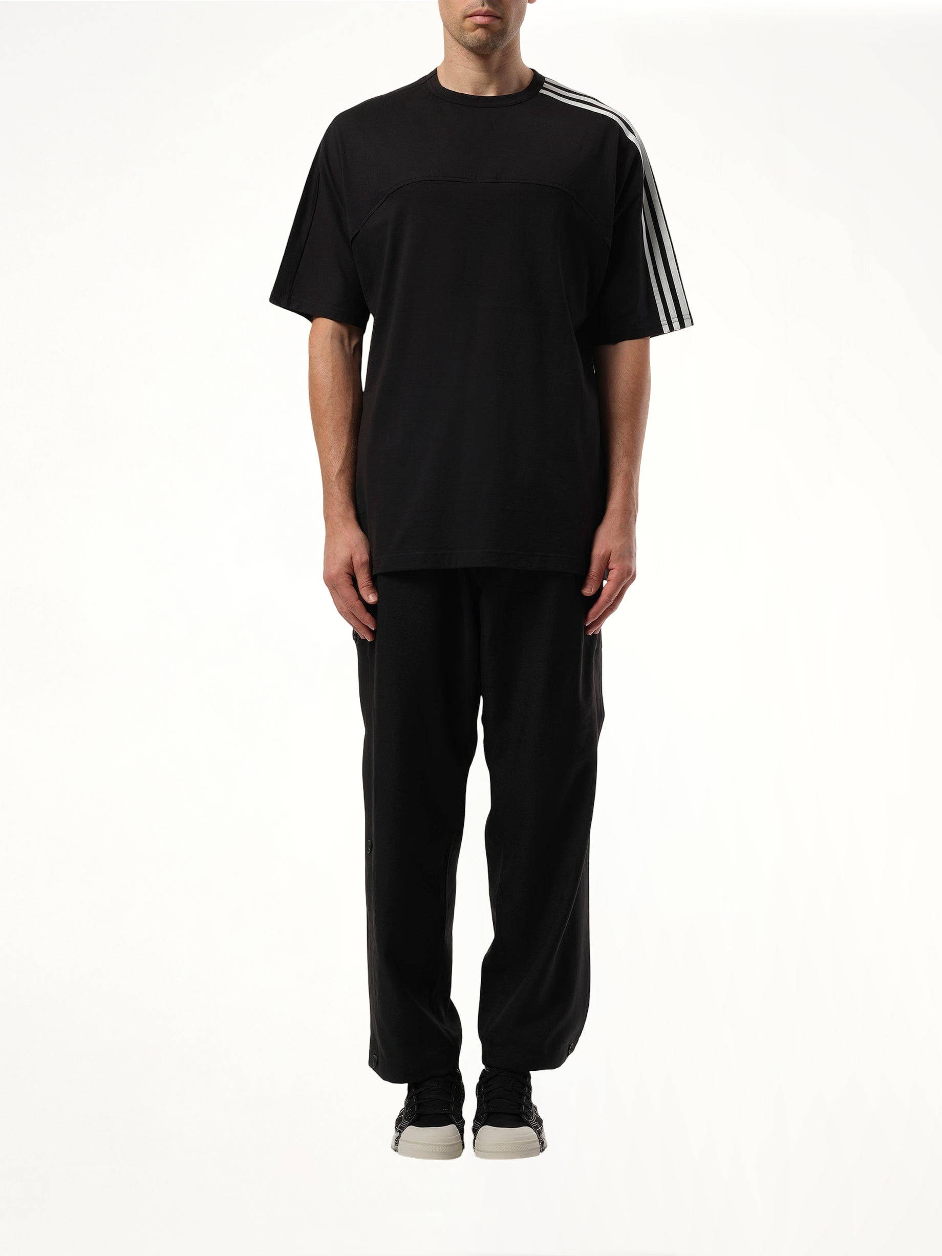 3 Stripe T-Shirt in Black