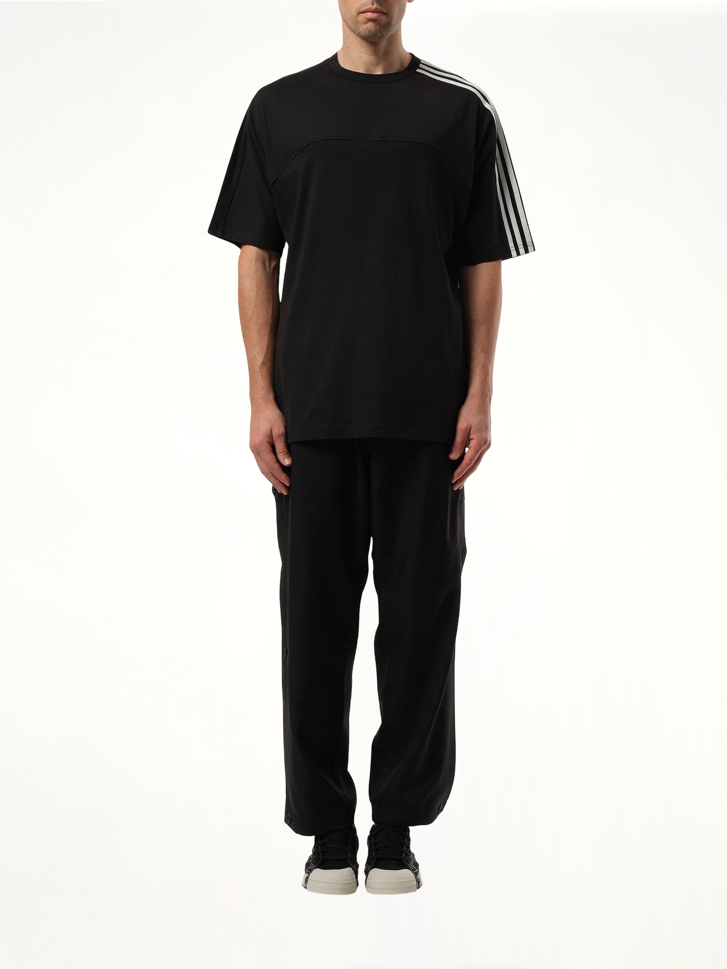 3 Stripe T-Shirt in Black