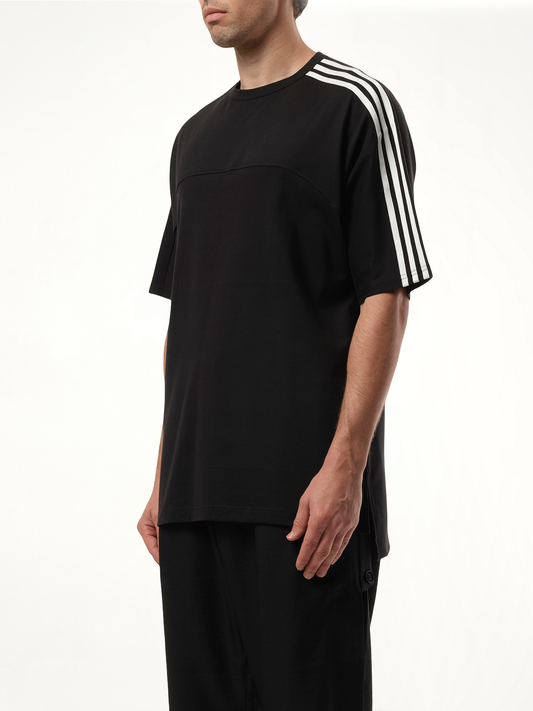 3 Stripe T-Shirt in Black