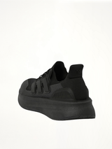 Y-3 Ultraboost 5 in Black Back View | Y-3