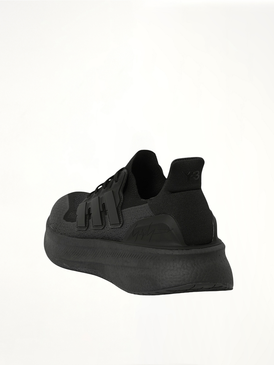 Y-3 Ultraboost 5 in Black Back View | Y-3