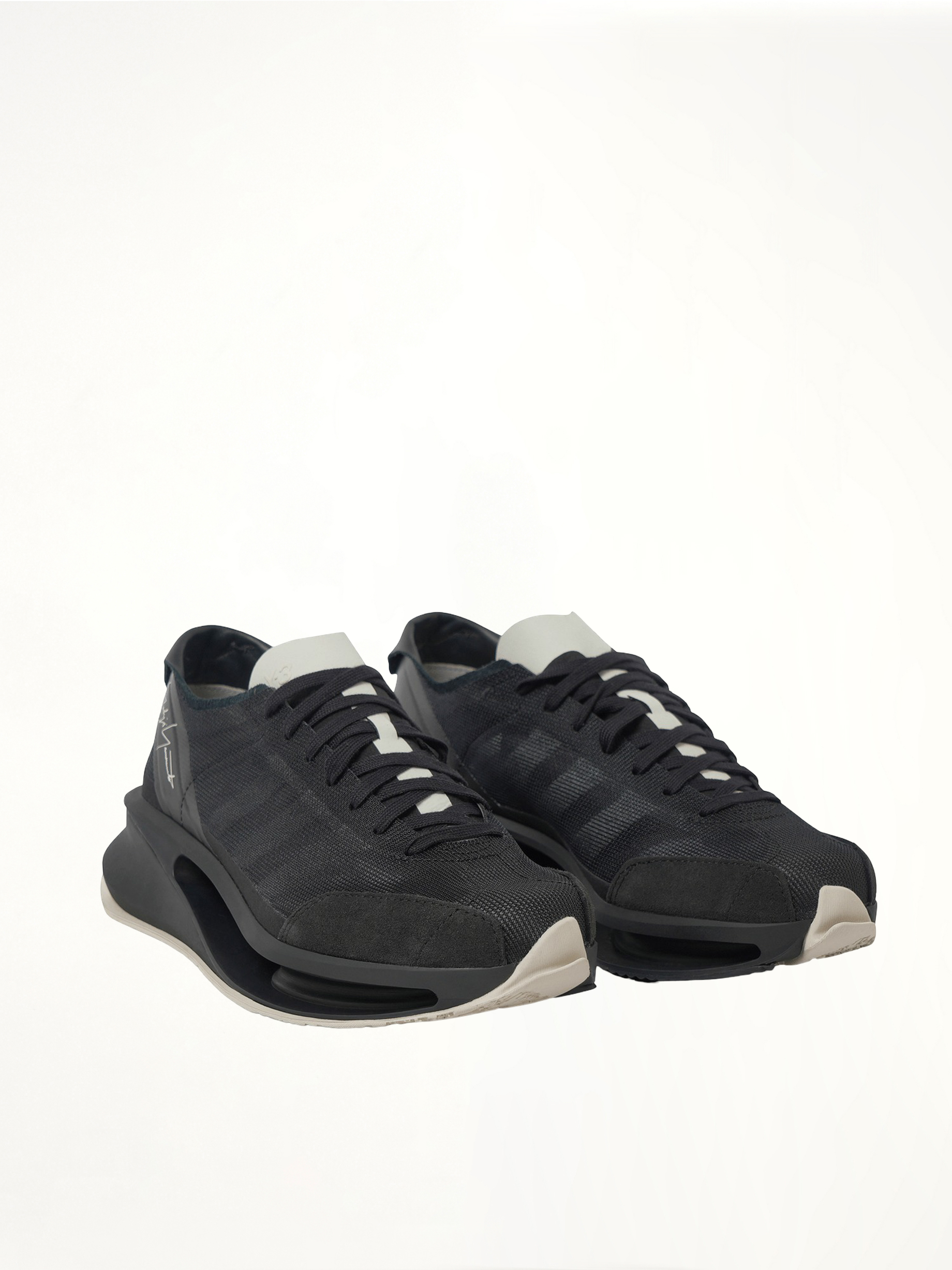 Y-3 S-Gendo Run in Black Front View | Y-3