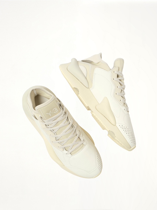 Y-3 Kaiwa Sneaker in Off White