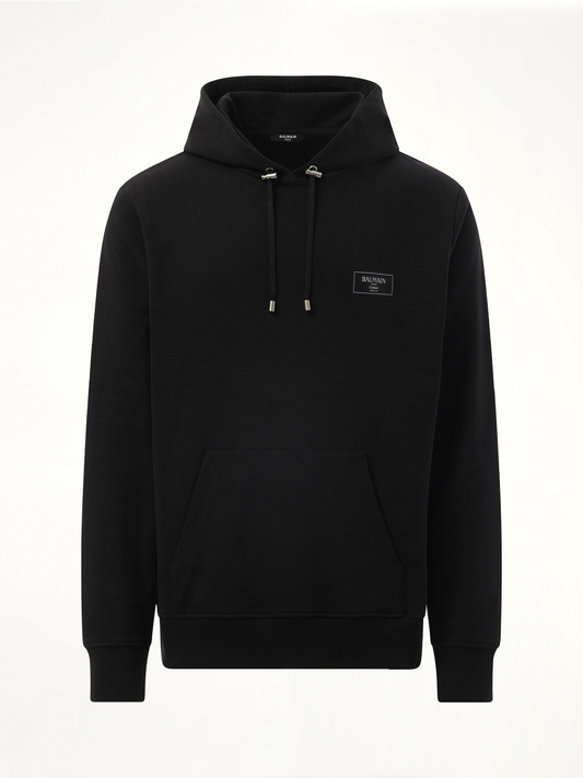 Couture Label Hoodie in Black