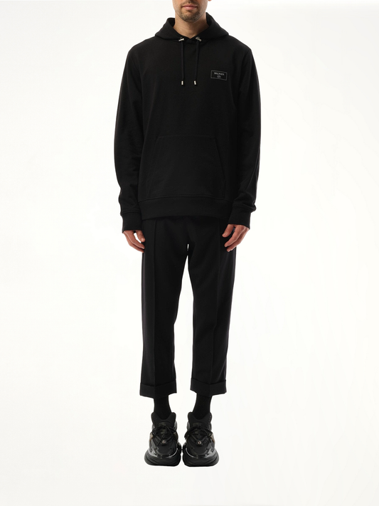 Couture Label Hoodie in Black