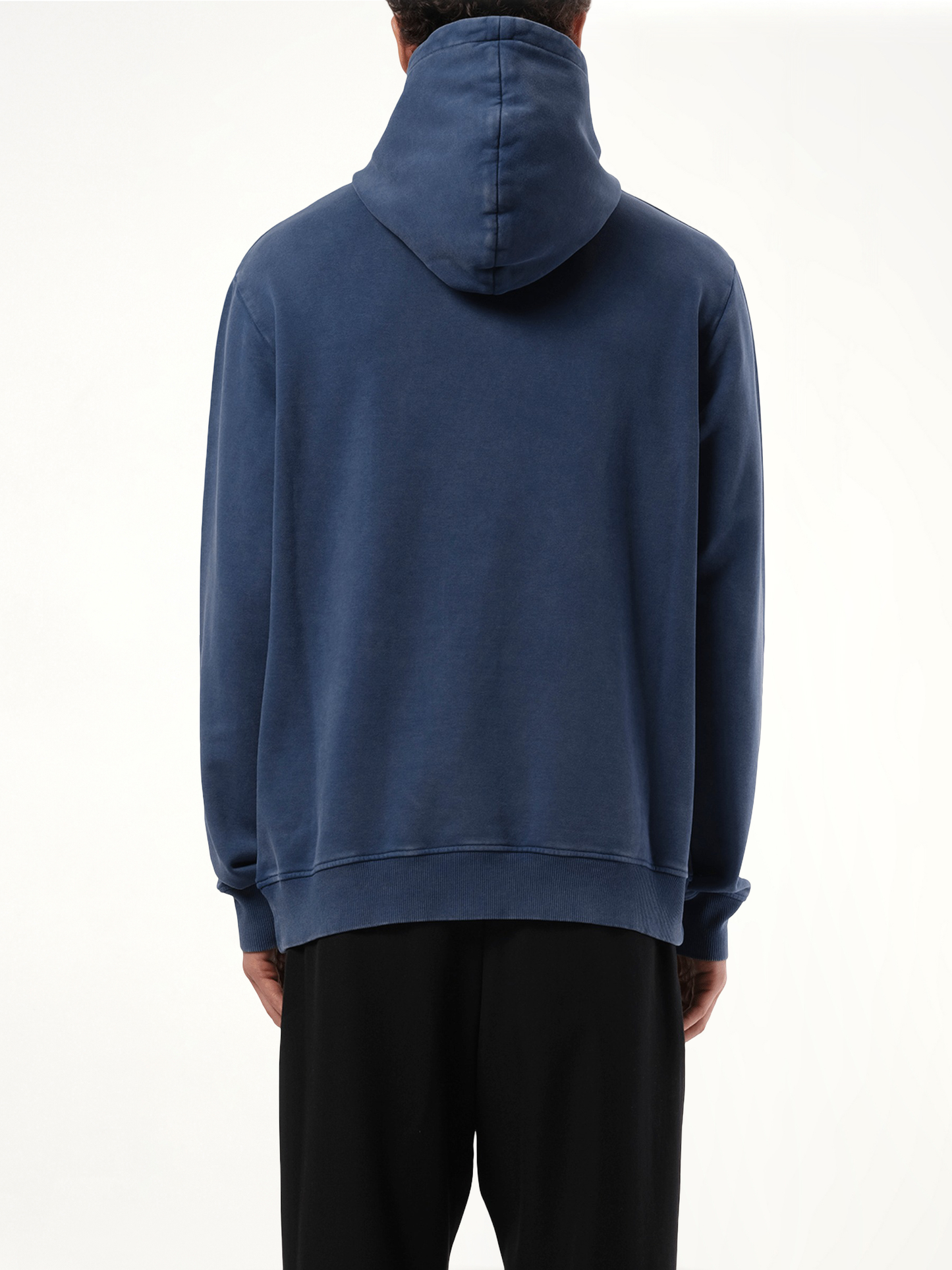 Balmain Vintage Emb Hoodie in Blue