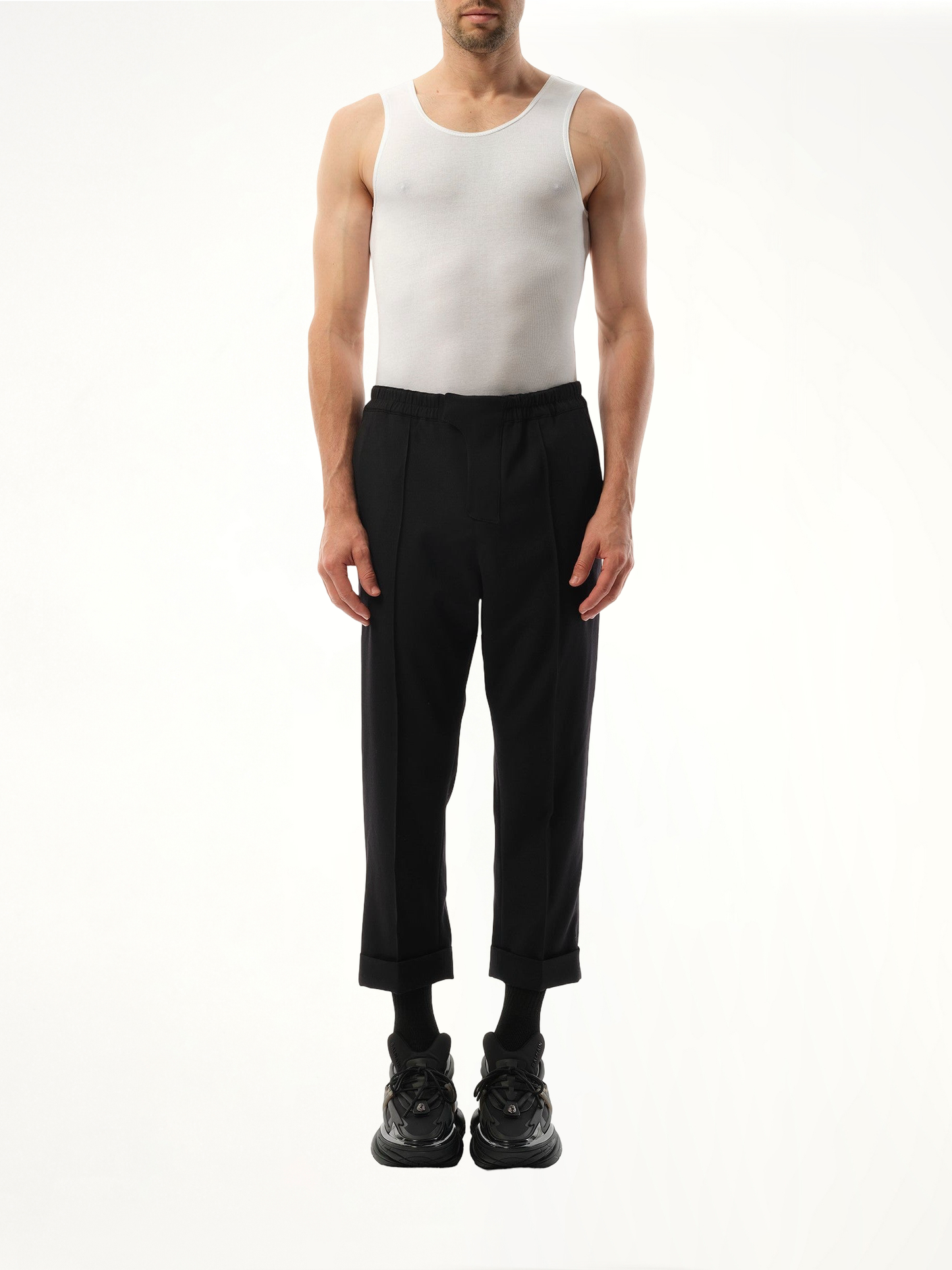Tailored GDP Slouch Pants in Black