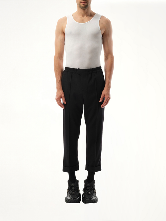 Tailored GDP Slouch Pants in Black