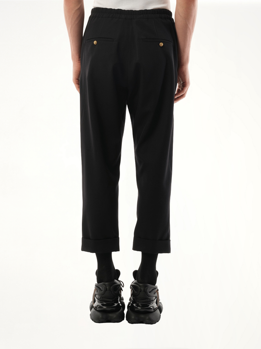 Tailored GDP Slouch Pants in Black