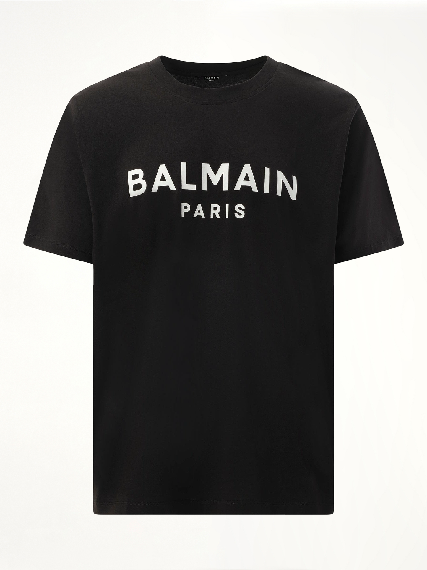 Balmain Print Reg Fit T-Shirt in Black/White