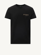 Balmain Vintage Gel T-Shirt in Black/Gold