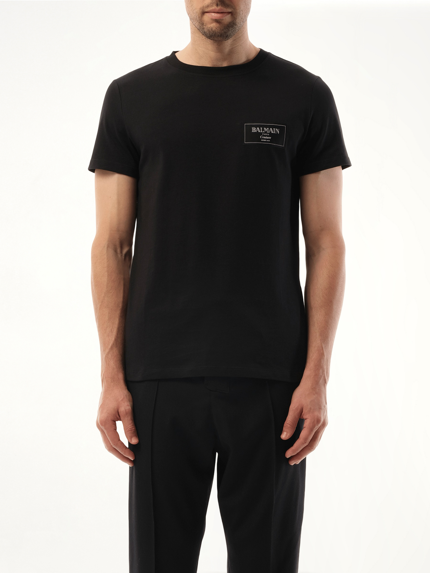 Couture Label T-Shirt in Black