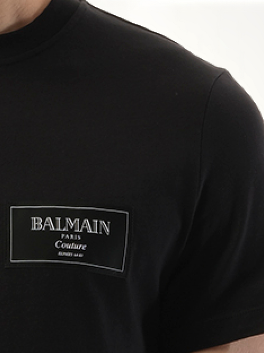 Couture Label T-Shirt in Black