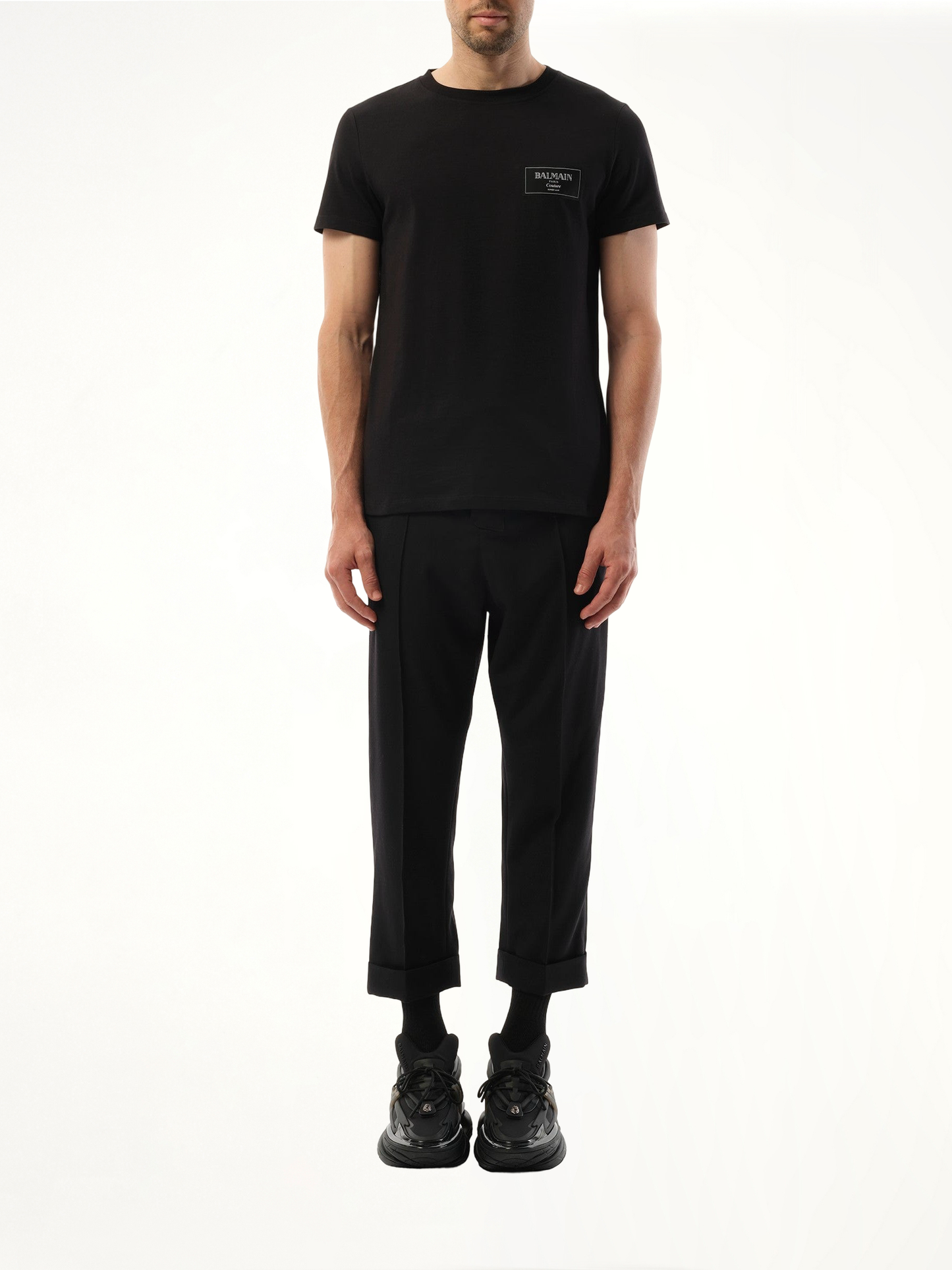 Couture Label T-Shirt in Black
